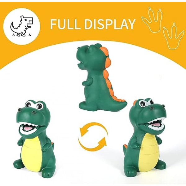 Pengar Tyrannosaurus Rex Spargris Shatterproof Dinosaur Spargris, Bästa Julen Födelsedag För Barn Pojkar Flickor Heminredning Grön [kk]