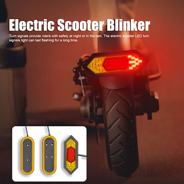 Elektrisk Scooter Blinklys Scooter Sykkel Blinklys LED Baklys Kompatibel for XIAOMI M365 Pro Pro2 Elektrisk Scooter