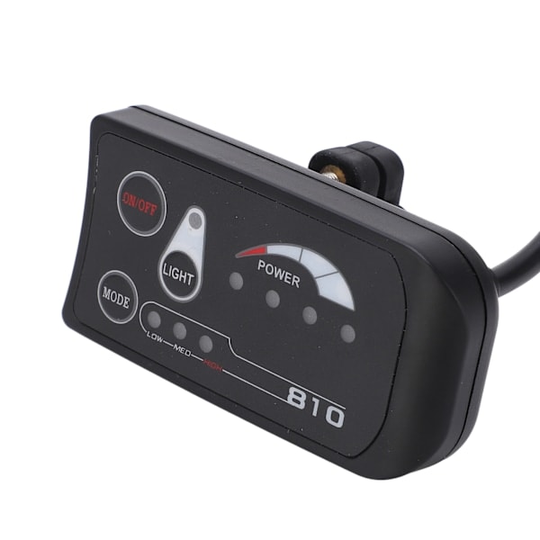 Elcykel LED-displaykontrollpanel 36V 48V S810 LED-displaymätare för elcykel 5-polig gemensam gränssnitt