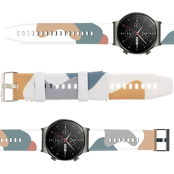 Moro Rem for Huawei Watch GT2 Pro Silikon Armbåndsurrem Mønster 3