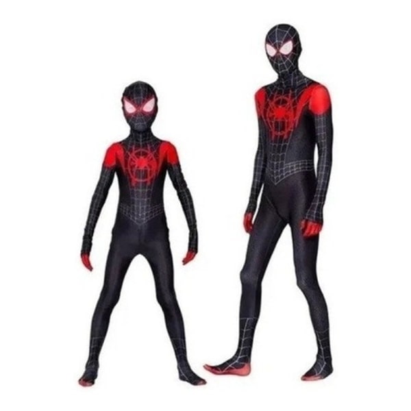 REMAKE Spiderman-asu Miles Morales Cosplay Aikuiset Halloween 160