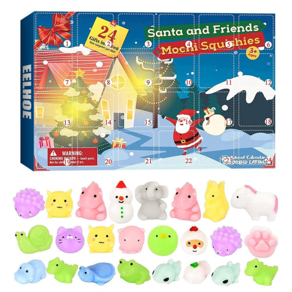 Julekalender 2021 24 Dages Nedtællingskalender Blind Box Stressaflastende Legetøj Undervisningslegetøj Gave til Børn Voksne