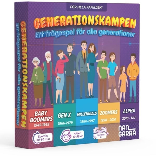 Generationskampen - Familjespel (Quiz / Partyspel)