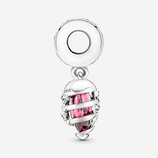 REMAKE Ekte Pandora Love Confession Hjerte Spiral Henger Charm + Gaveeske