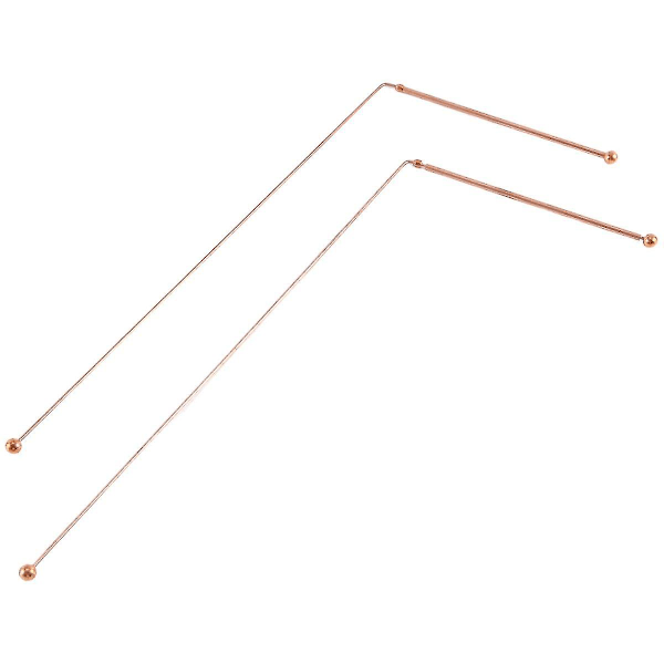 Kobber-spøkelser - 99,9% rent kobber 2 stk. spådomsstenger energivann spådomsdetektor-C5 (FMY) Roségull