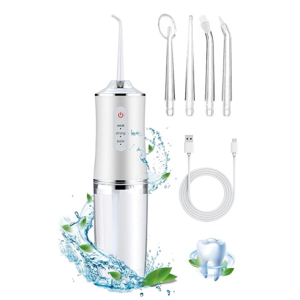 REMAKE Water Flosser - Cordless Teeth Cleaner Water Flosser with 3 Modes 4 Nozzles Rechargeable 1PCS