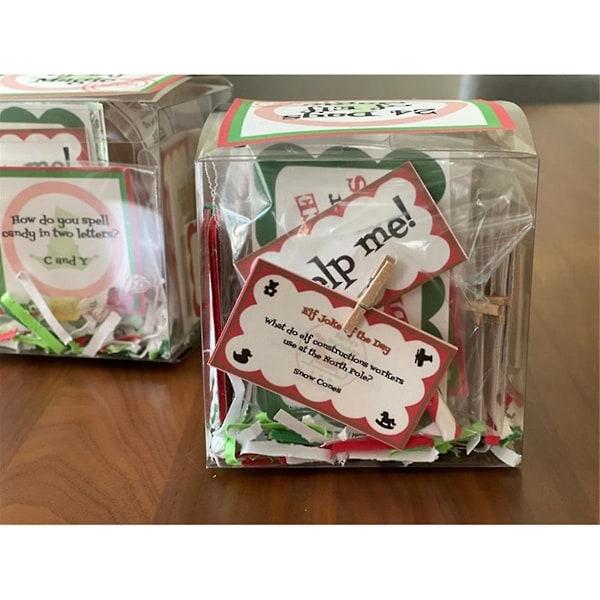 REMAKE Elf Kit 30 Dager Jul, Morsomme Elf-aktiviteter, Elf-rekvisitter, Elf On The Shelf Kit, Nedtellingssjov