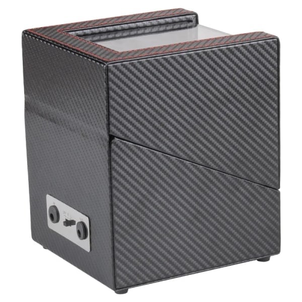 REMAKE Urverksspole för Automatiska Klockor USB-Strömförsörjning Används Globalt Tyst Mabuchi Motor Mekanisk Klockrotation Stativfodral Kolfiber