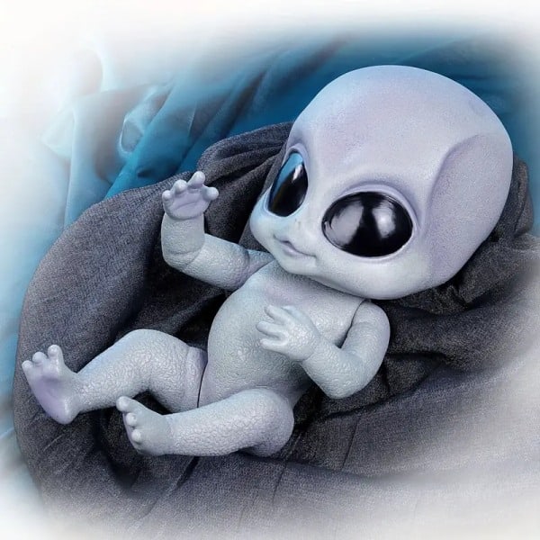 Realsitisk Reborn Baby Alien Dukke - Håndmalt Vinyl Leke Samleobjekt