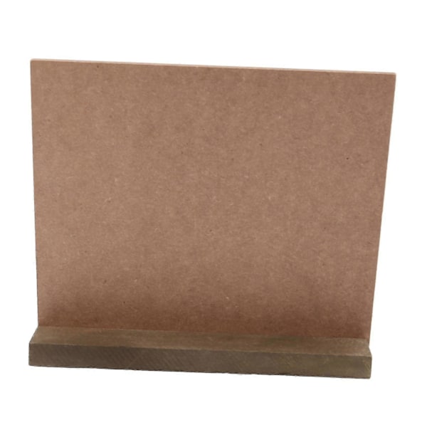 6-pak rustikke tavleskilte med træfod, kompatible med bryllupsdekorationer, skilte, etiketter, 15x12,5 cm, sort
