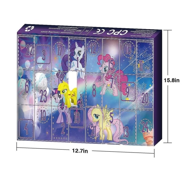 REMAKE 24-dagars Unicorn Adventskalender 2024 Jul Leksaker Överraskning för Småbarn Barn Jul Nedräkningspresent för Barn Nyårsöverraskning