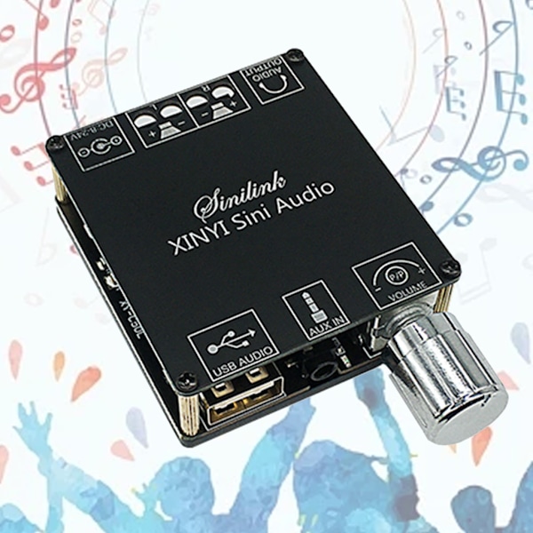 XY-C50L Bluetooth-kompatibel 5.0 trådlös ljud Digital effekt Stereo kort 50Wx2 Bluetooth-kompatibel förstärkare