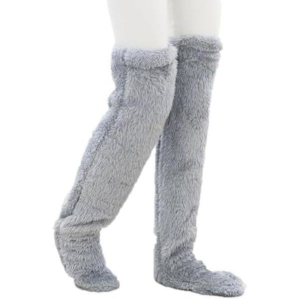 REMAKE Overknees Fluffy Socks, Cozy Socks, Plush Leg Warmers Cozy Slipper Socks Fuzzy Long Fluffy Socks