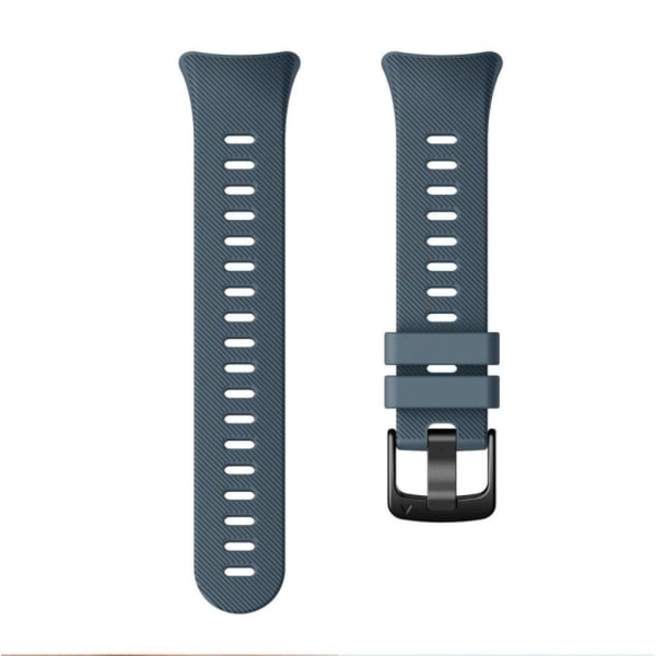 Garmin Forerunner 45S Holdbar Sort Silikon Urrem med Spænde - Mørkeblå Blå