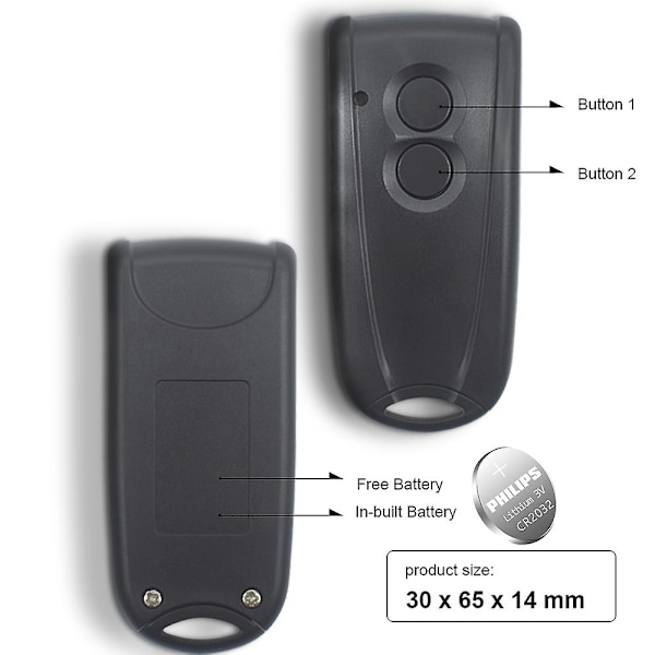 Hormann Ecostar Rse2 Rsc2 433 433mhz Handhållen Sändare För Garageportöppnare Liftronic 500 700 800 Ecostar Fjärrkontroll