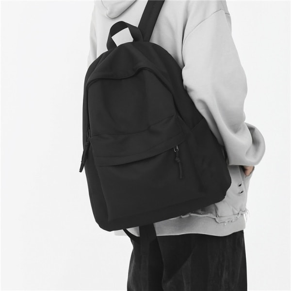 REMAKE Casual Rejseskoletasker Laptop Rygsæk til Teenage Piger Letvægts Rygsæk k Skole Rygsæk Kvinder Sort