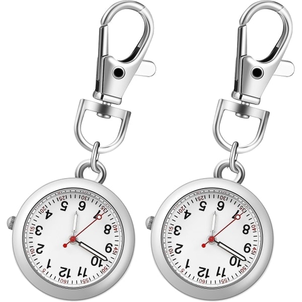 REMAKE Lommeur Keychain Urværk med Spænde Vedhæng Nøglering Armbåndsur Sygeplejerske Ure til Kvinder Mænd