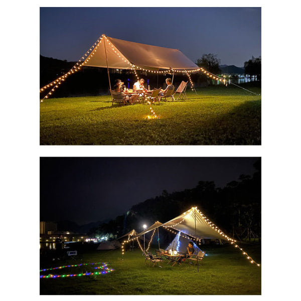 LED-stjärnlyktor 5 meter 50 lampor, semester, jul, fest, dekorativa lampor batteridrivna