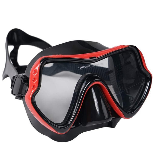 Vuxen dykmask, professionell snorkelmask, läckagesäker