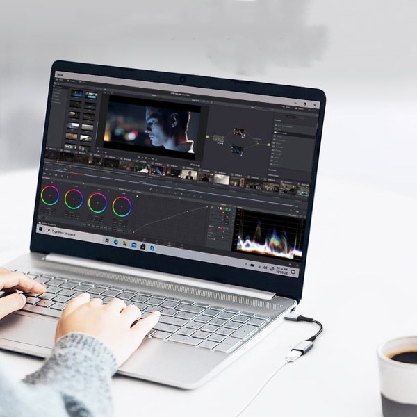 USB-C till Lightning-adapter för Apple 15-serien C hane till L hona Grå