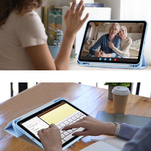 REMAKE Tech-Protect iPad 10.9 2022 -kotelo kynänpidikkeellä, taivaansininen