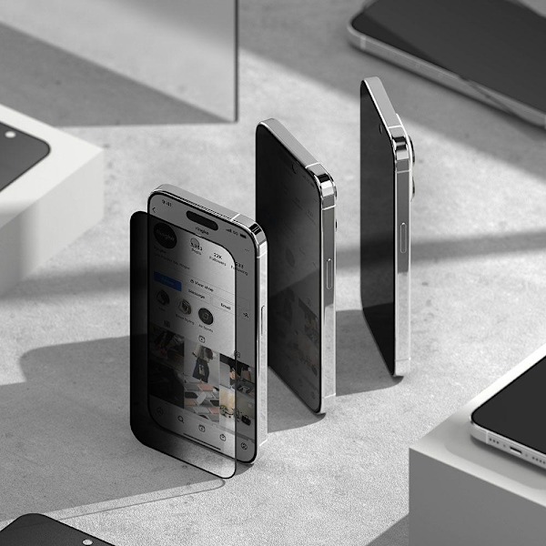 Ringke iPhone 15 Pro Max Skärmskydd Härdat Glas Sekretess