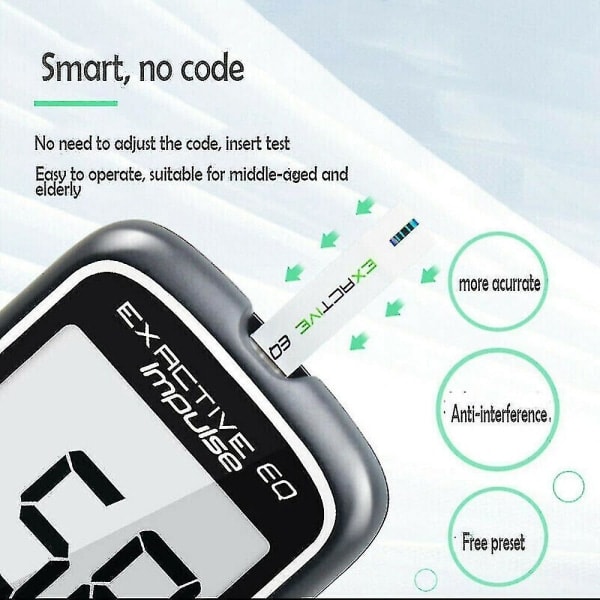 REMAKE Bedste Sælger 2023 Blodsukkermåler Diabetes Test Kit Blodsukkermåler Med Teststrimler (FMY)