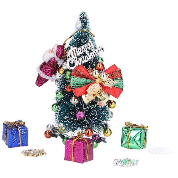 REMAKE Dukkehustre DIY Julgran Matchende Søt Håndverk Miniatyr Julepynt