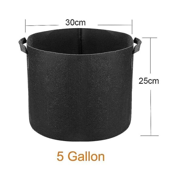 5 Gallon Kasvupussit, Ruukut Kahvoilla, Sisä- Ja Ulkokasvatusastiat Kasveille, Vihanneksille