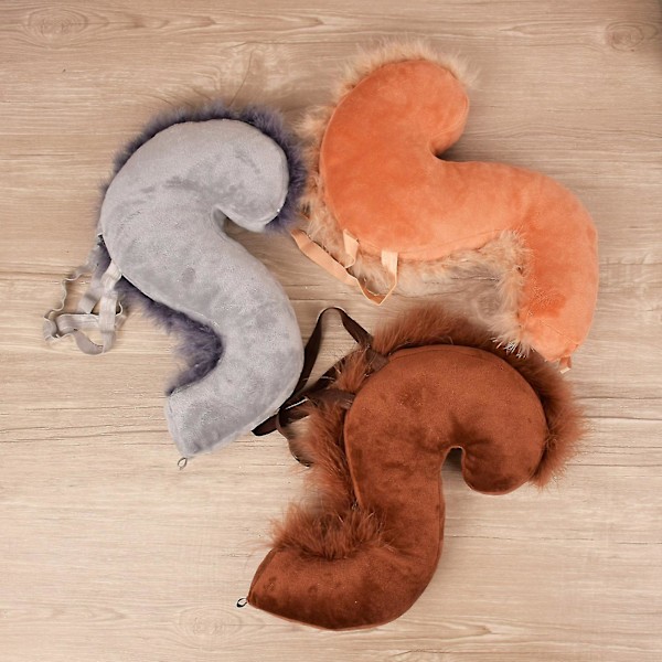 Sinknap 1 Set Pähkinäpääpanta Häntä Ihastuttava Hauska Pääpanta Pitkä Häntä Esitysrekvisiitta Ristipukeutumistarvikkeet Hiusholkki Halloween-asu Cosplay Grey Sets