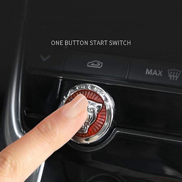 Nyckelfri bilmotor Start Stop-knappskydd för Jaguar XF XE XJ E-PACE F-PACE