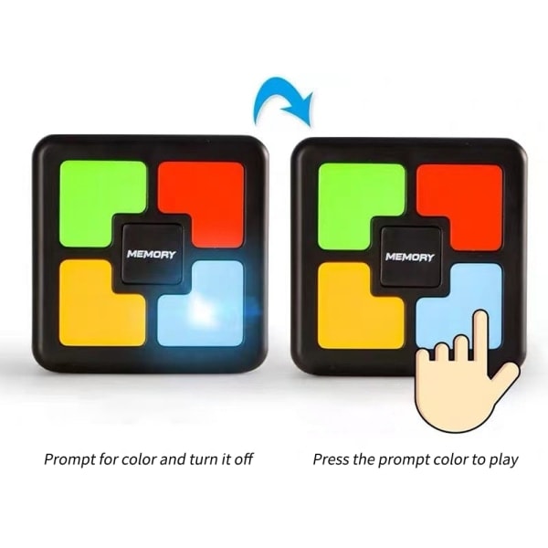 REMAKE Luminous Memory Game Käsikäyttöinen Elektroninen Pelilauta Neliö