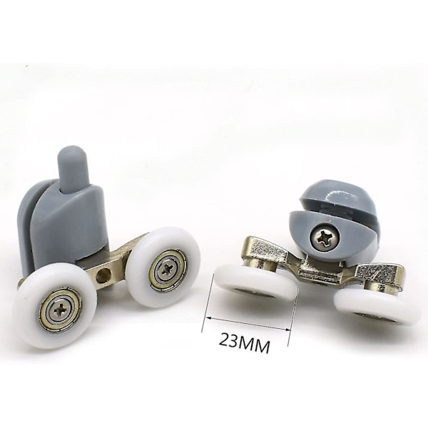 REMAKE 8-pack dubbla duschdörrsrullar 23 mm diameter badrumsreservdelar