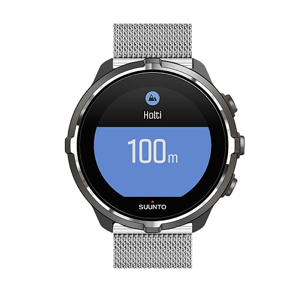 Klockarmband i rostfritt stål för Suunto 9 Baro/7/d5/Spartan Silver
