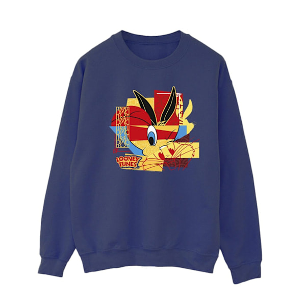 Looney Tunes Dam/Dam Tweeday Kanin Nyårs Sweatshirt S Marinblå S