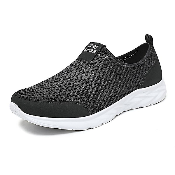 Vulkaniserede sko Herre Sneakers Åndbare Herre Casual Skridsikre Loafers til mænd 2G2036 SortHvid