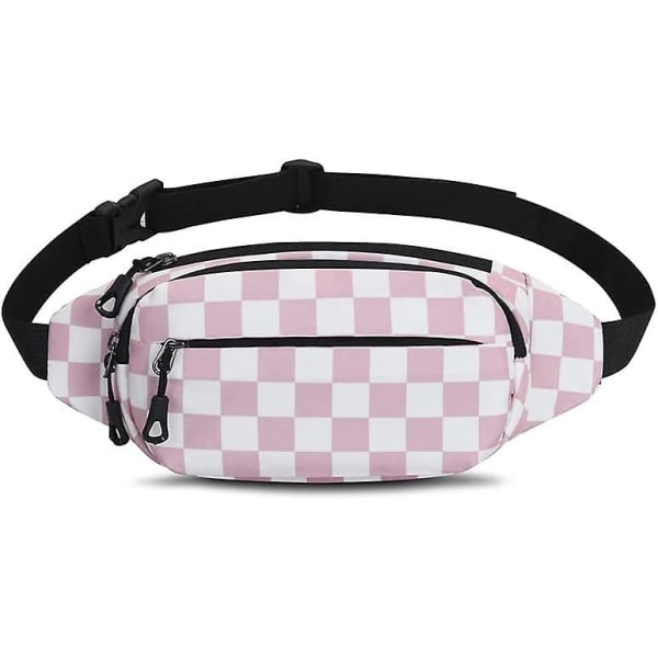 Fanny Pack Midjeveske for Menn & Kvinner Justerbar Belte Hofte Bum Bag Mote Vannresistent Vandring Midjeveske for Reise Avslappet Løping Vandring C...