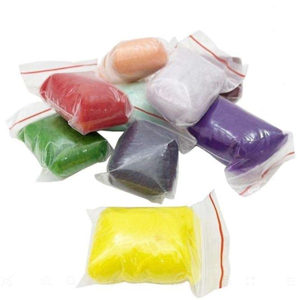 Neulahuovutussetti, villakuitu 40 väriä - Aloita luova matka multifärg Multicolor
