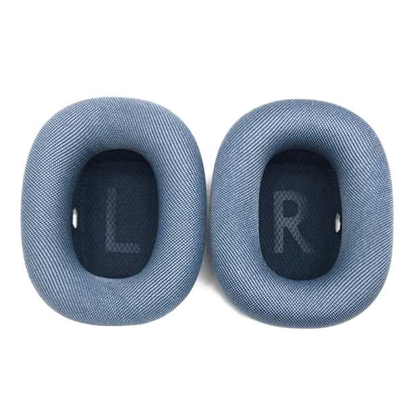 Ersättningsöronsnäckor för AirPods Max Hörlurar Kudde Mesh Tyg Öronmuffar Skydd Öronkuddar 0.05 Blue