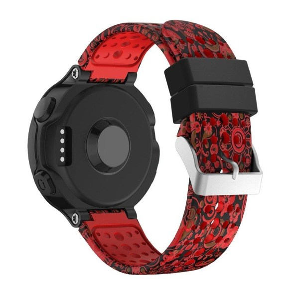 Garmin Forerunner 220 / 230 / 235 / 620 / 630 Silikon Urrem - Rød / Sort Rød
