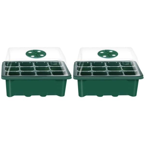 Pieces Indoor Propagation Box for Greenhouse, Set for Greenhouse, Plastic Propagation Trough with Lid and Ventilation, Propagation House for &