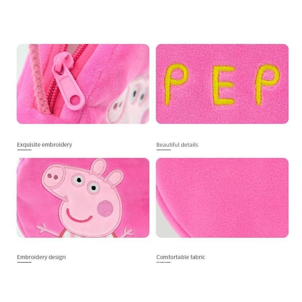 Greta Pig Peppa Pig -esikoululaukku olkahihnallinen Pinkki Malli 2 Pinkki Peppa Blå Blue