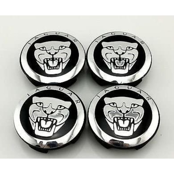 REMAKE 4 stk Hjuldeksler for Jaguar XJ XF XK X-TYPE Hjuldeksler Jaguar Tuning Hjul