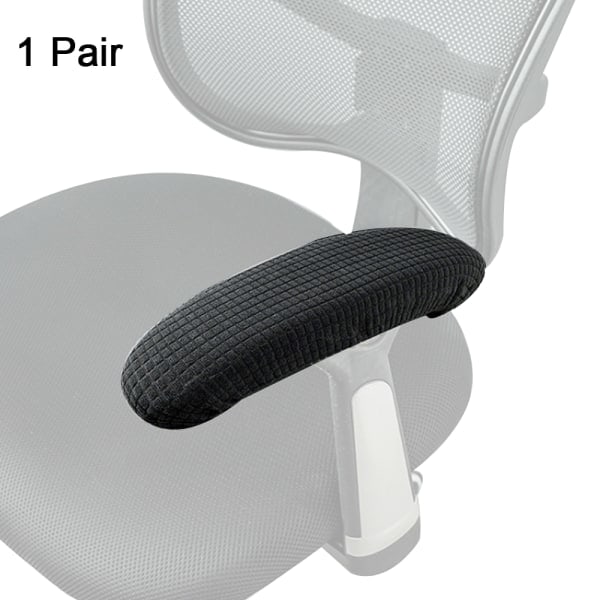 2-pack avtagbara kontorsstolsöverdrag i polyester, maskintvättbara
