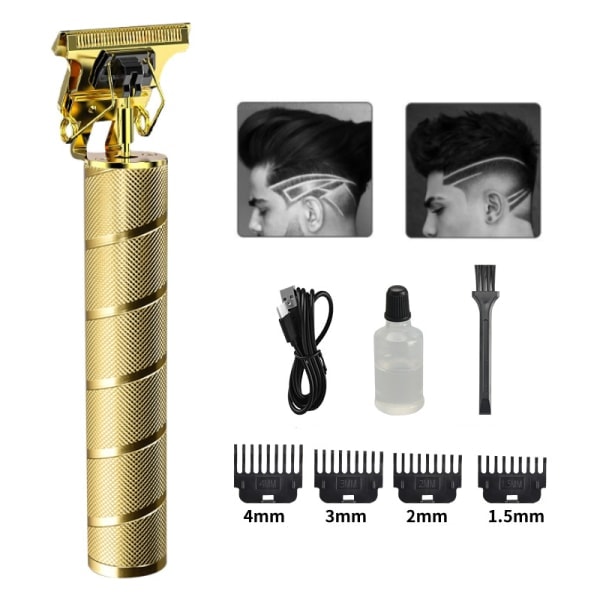 Elektrisk hårklippar / trimmer Guld