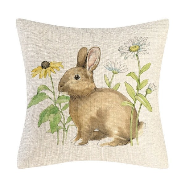 Christmas Gift Ornaments Back To School Sale Rabbit Easter Day Cushion Cover Sofa Cushion Cover Custom Home Decor Christmas Decorations