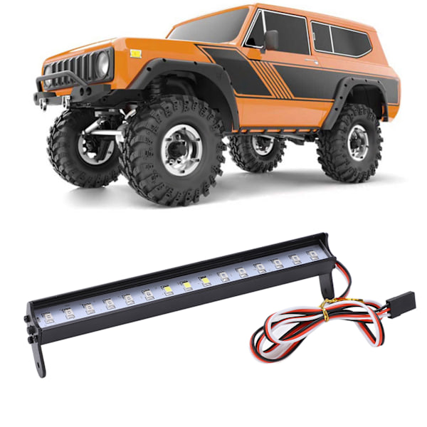 RC Ljusramp 15 LED Lampor 1/10 Simulerings RC Crawler Aluminium Legering LED Universal Takljusramp