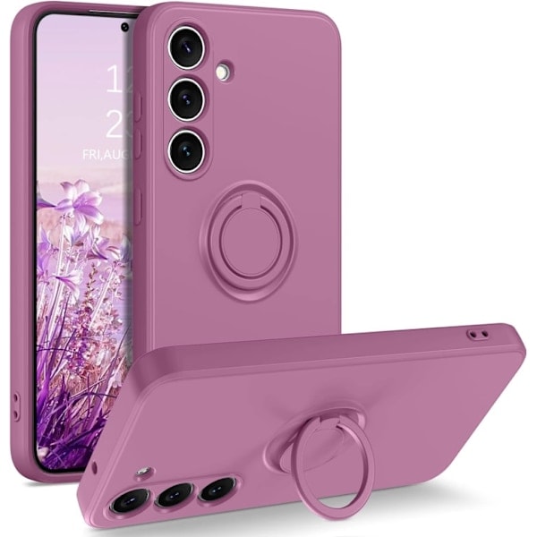 Samsung S24 - Välj Färg Stötsäker Silikonfodral Ringhållare Grön Grön