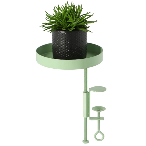 Esschert Design Plantebakke med klips rund grøn S Grön Green
