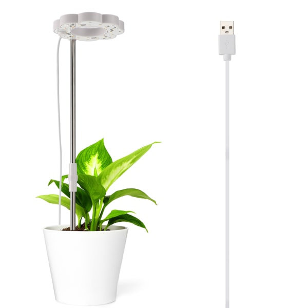 Växtlampa i blomform, växtbelysning, grönska fyllnadsljus
